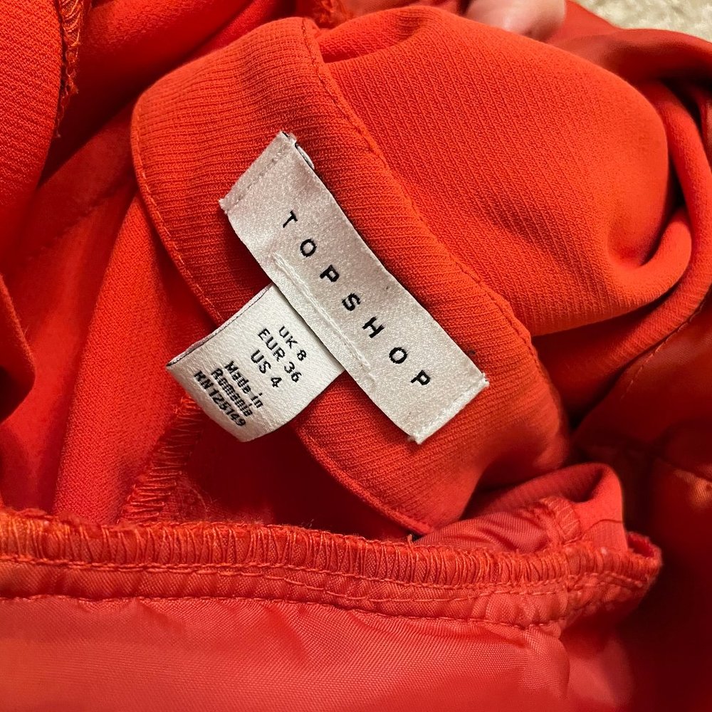 Topshop Red Jumpsuit (Size 4)